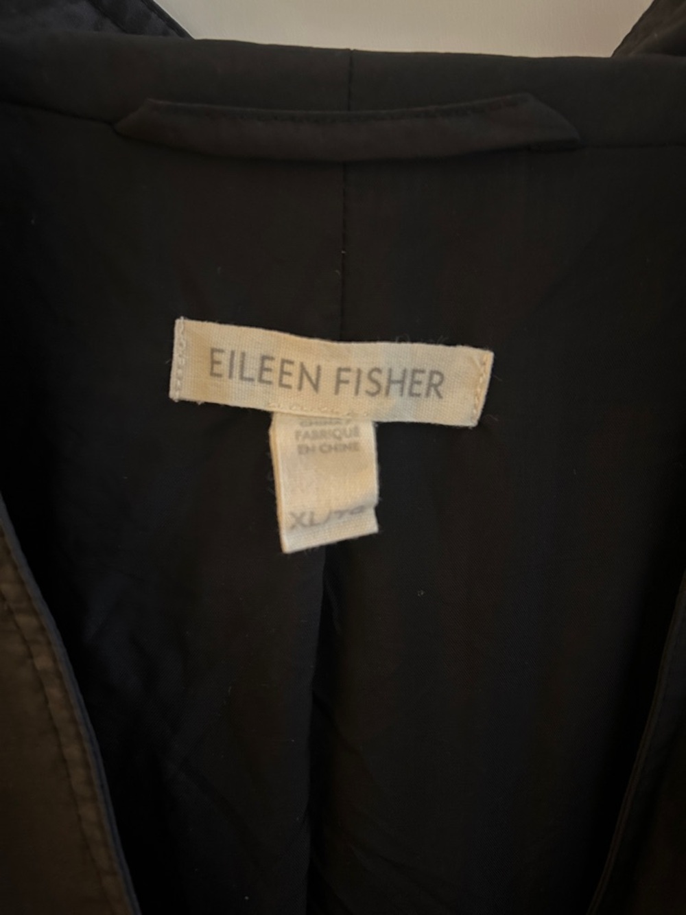 Eileen Fisher Organic Cotton & Nylon Midi Jacket - Picture 5 of 6